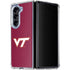Virginia Tech Maroon Galaxy Z Fold5 5G Clear Case